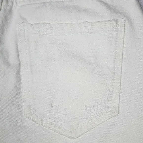 Zara Denim Skirt White Distressed, Size S - Picture 5 of 13